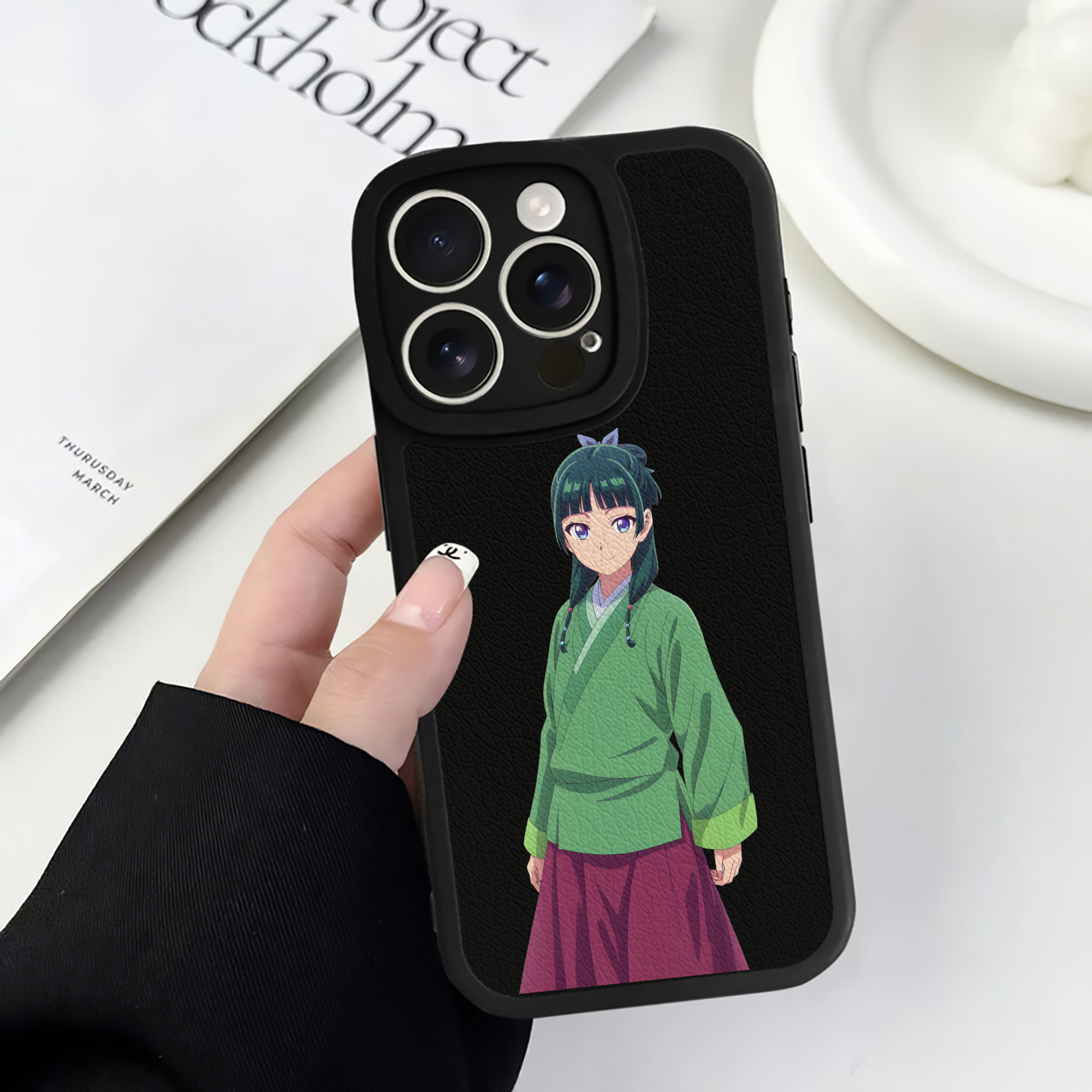 薬屋のひとりごと The Apothecary Diaries 【iPhone 16シリーズ対応】シリコンスマホケース（レザー調） 材質：シリコン